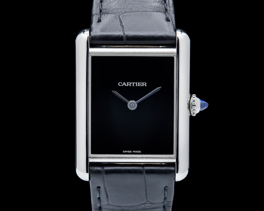 Cartier Tank Must SS Black Dial