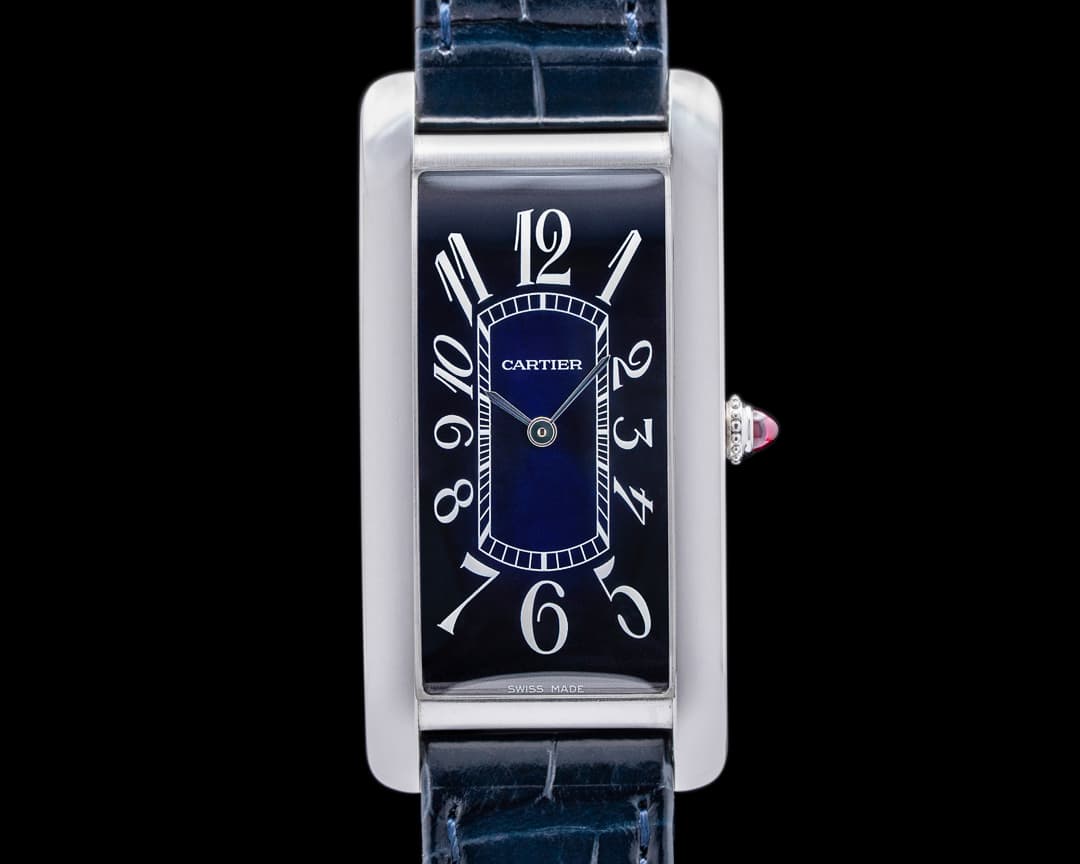 Cartier Tank Cintree "Le Paris Watch Club" WGTA0122 Platinum LIMITED RARE