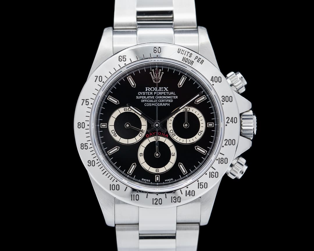 Rolex Daytona 16520 Zenith Black Dial SS BOX/PAPERS