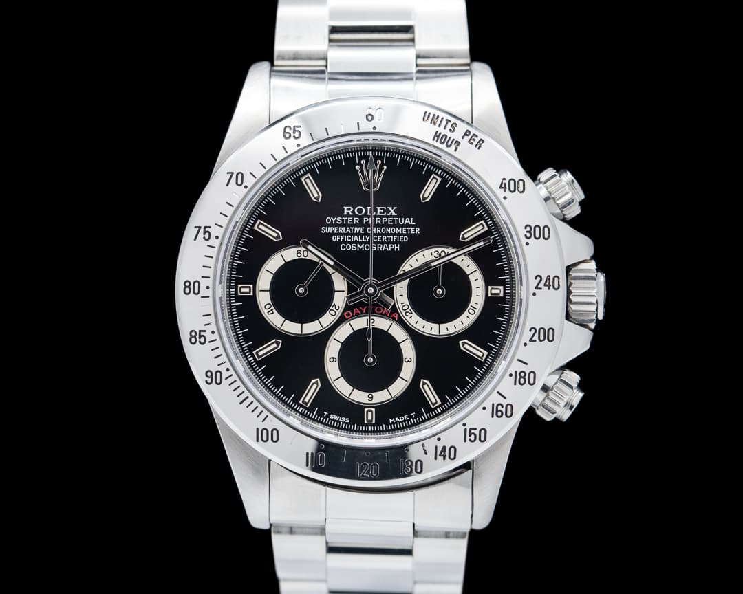 Rolex Daytona 16520 "Zenith" 1993 Black Dial inverted 6 BOX/PAPERS
