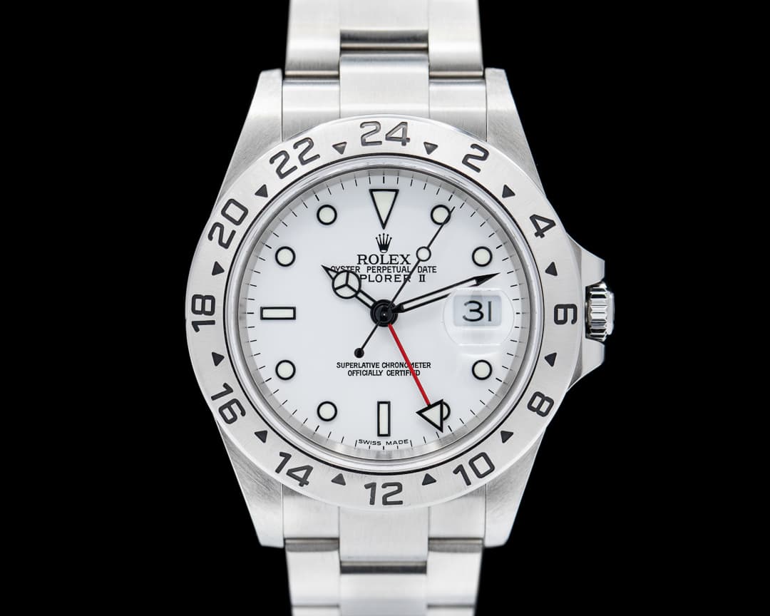 Rolex Explorer II SS White Dial 16570