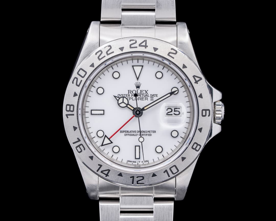 Rolex Explorer II "Polar" 16570 White Dial SS