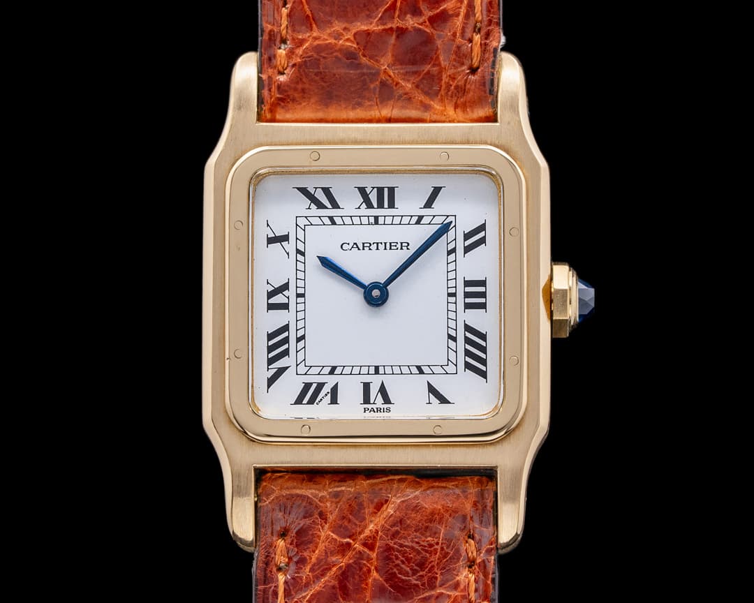 Cartier Santos 18K Yellow Gold Manual Wind 
