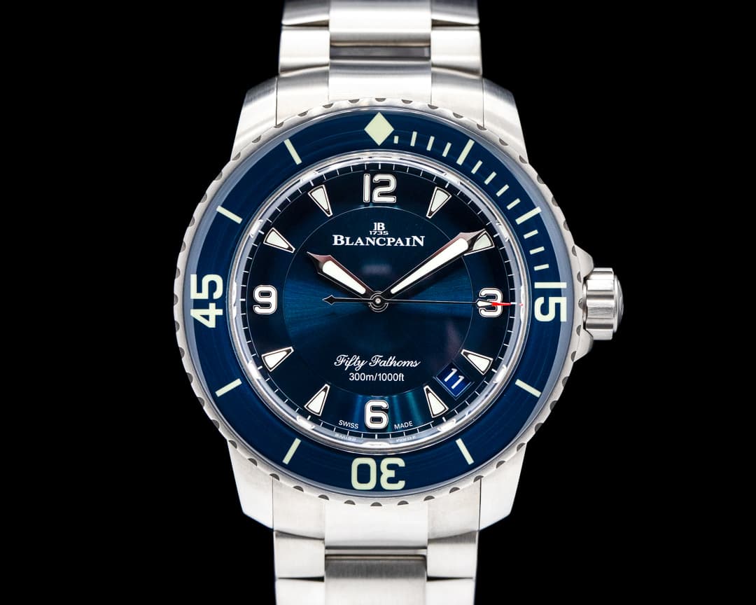 Blancpain  Fifty Fathoms Blue Dial Titanium