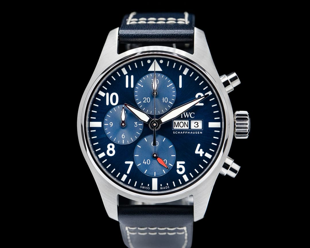 IWC Pilots Watch Chronograph 41mm SS Blue dial