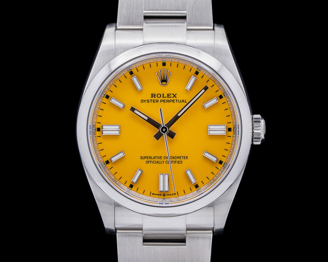 Rolex Oyster Perpetual 126000 36mm SS / Yellow Dial 