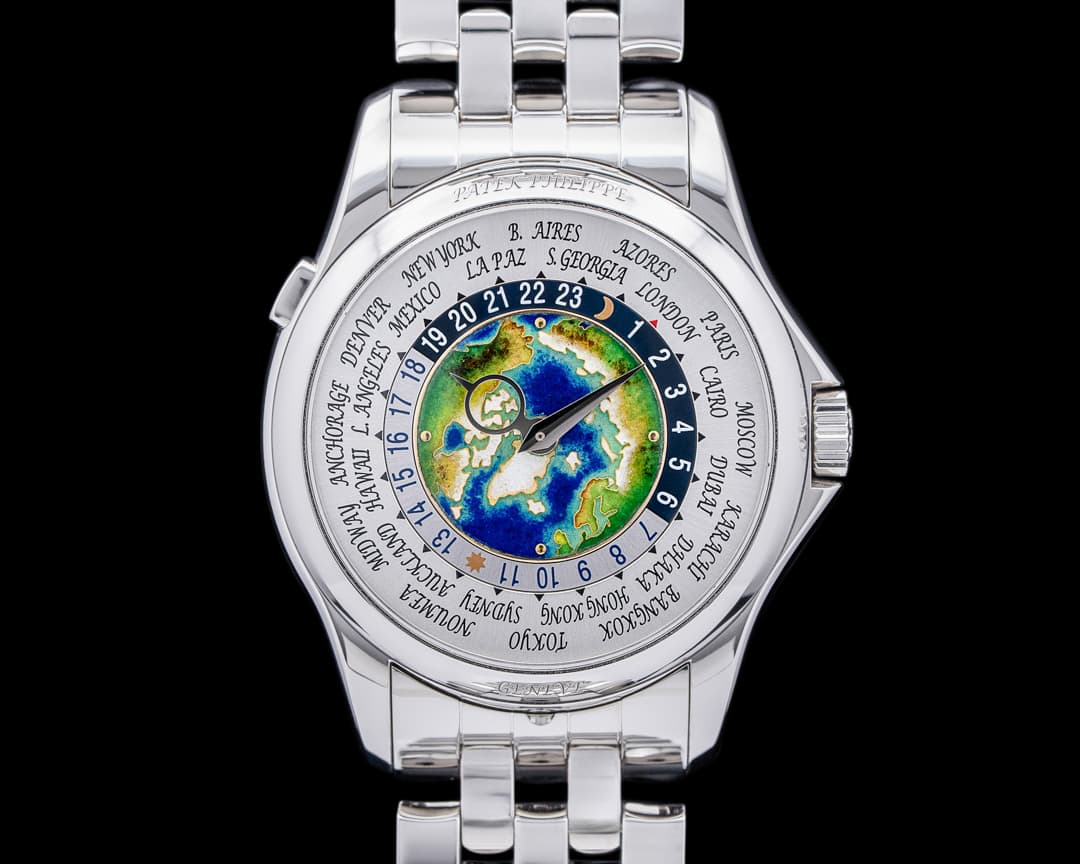 Patek Philippe World Time 5131P Enamel Dial Platinum DISCONTINUED