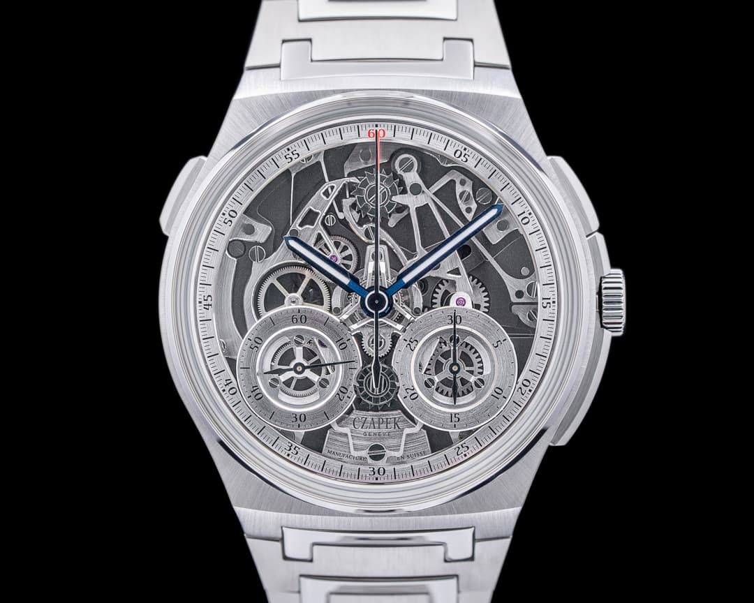 Czapek & Cie Antarctique Chronograph Rattrapante Silver Grey LE