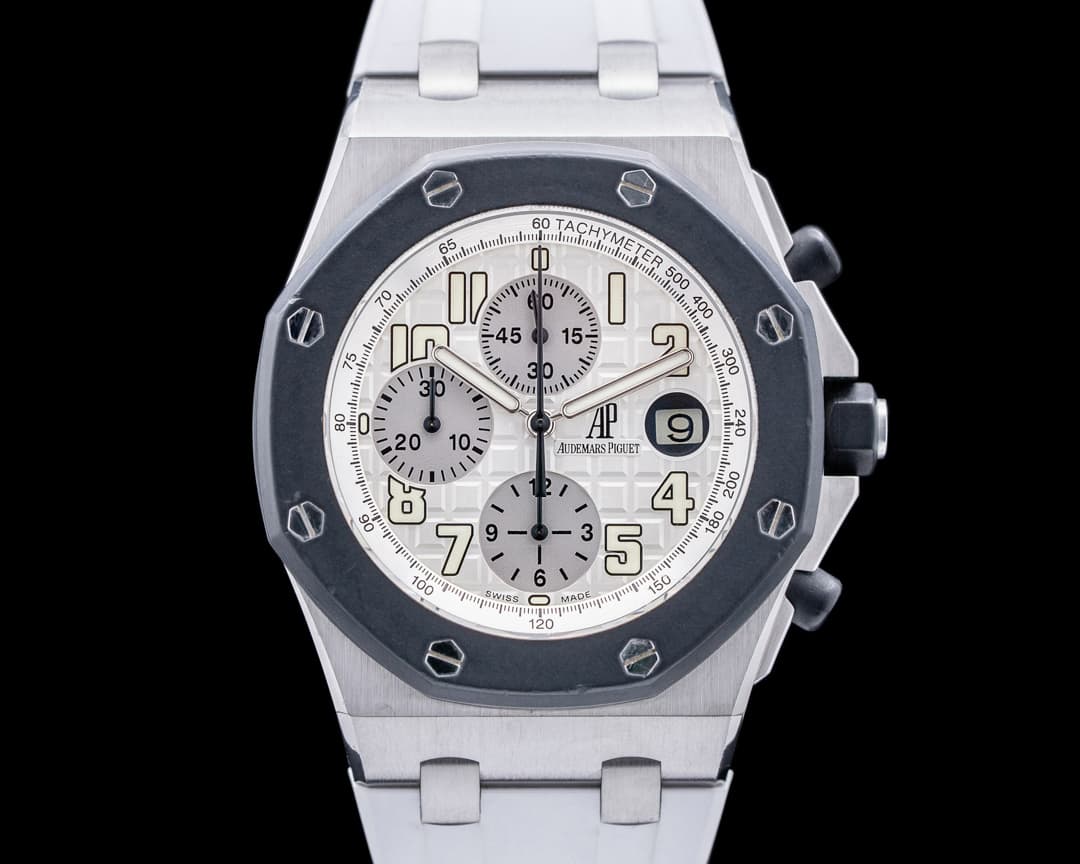 Audemars Piguet Royal Oak Offshore Chronograph Rubberclad White Dial 42MM