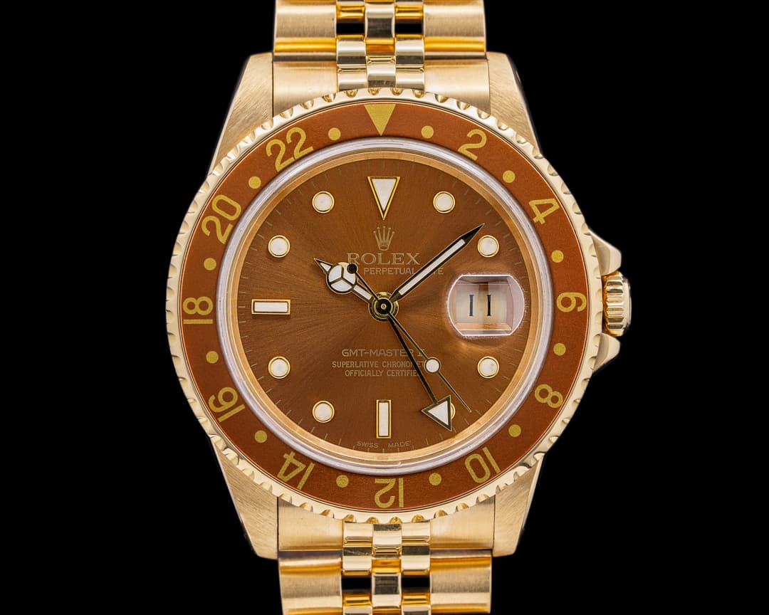 Rolex GMT Master 16758 18k Yellow Gold Jubilee 