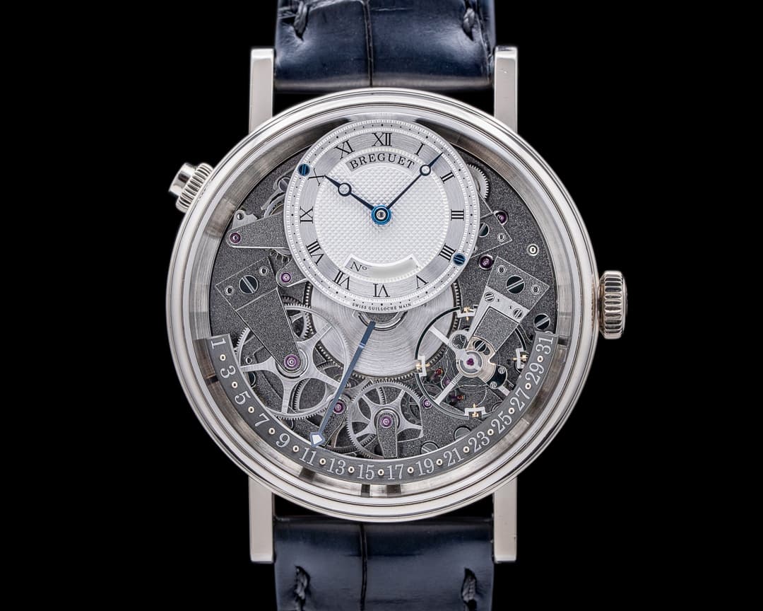 Breguet La Tradition 7957 Quantieme Retrograde 18k White Gold Full Set
