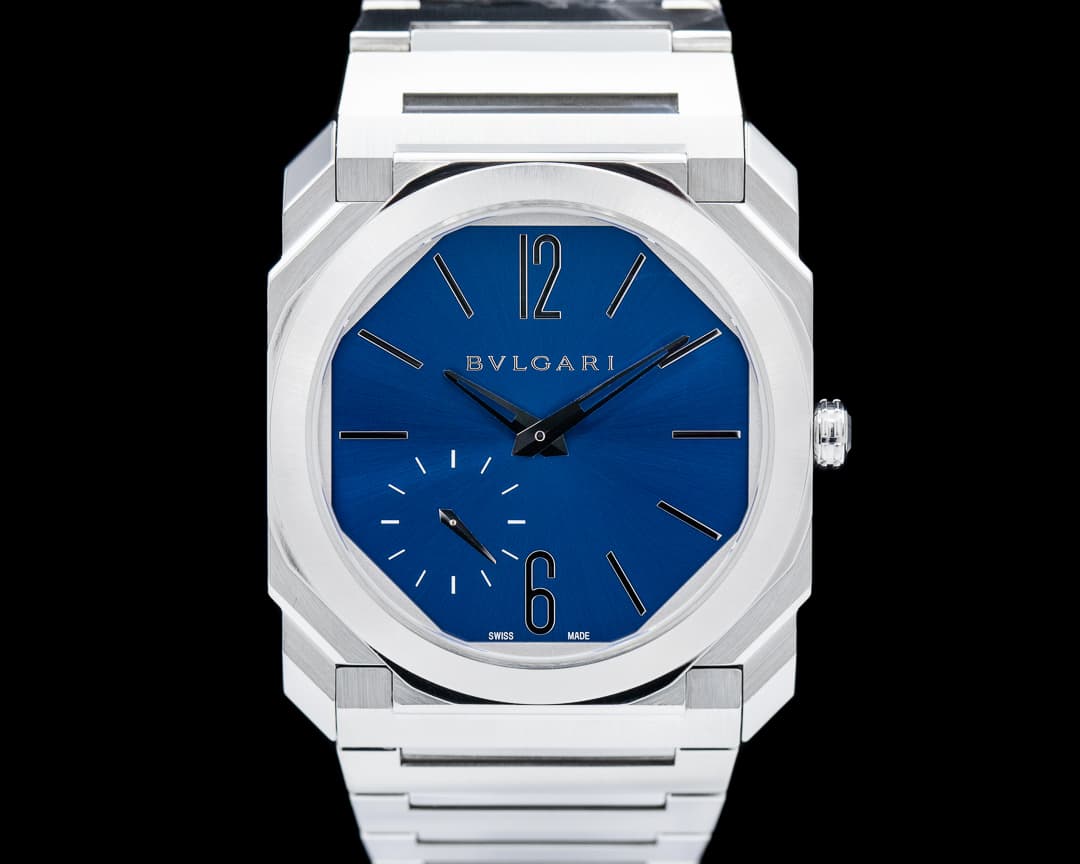 Bulgari Octo Finissimo Extra Thin SS Blue Dial 40MM