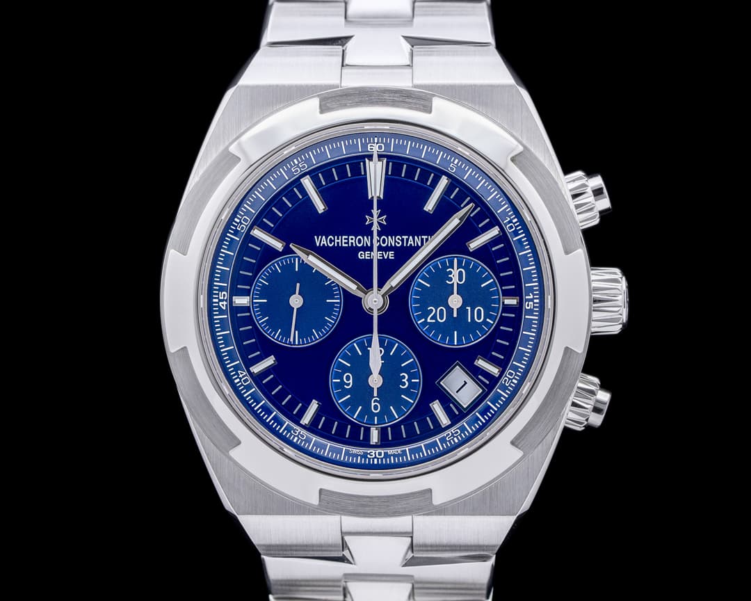 Vacheron Constantin Overseas Chronograph 5500V Blue Dial SS FULL SET 