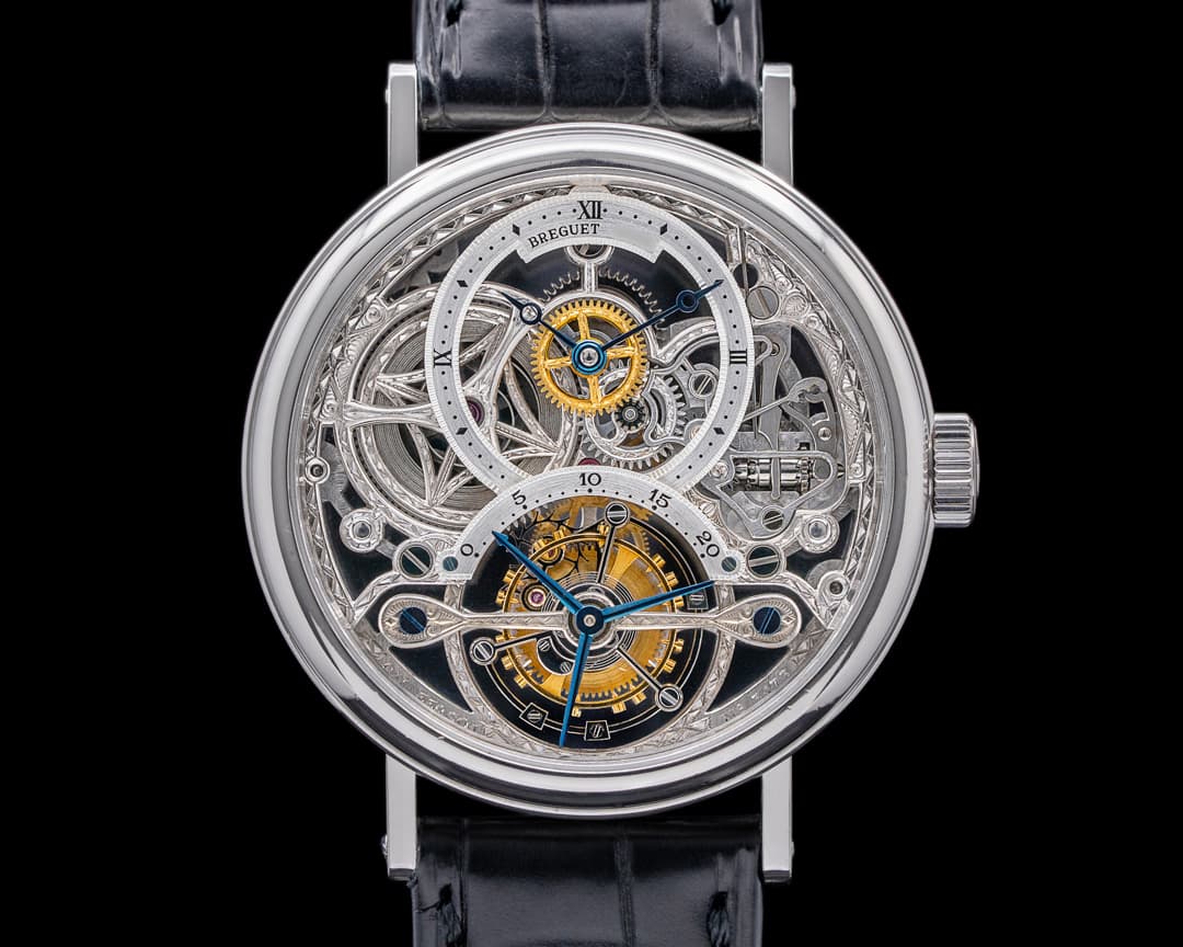 Breguet Tourbillon Skeleton Platinum Manual Wind
