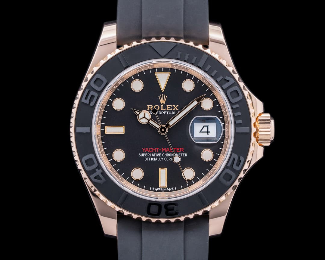 Rolex Yacht Master 116655 18K Rose Gold / Rubber 40MM