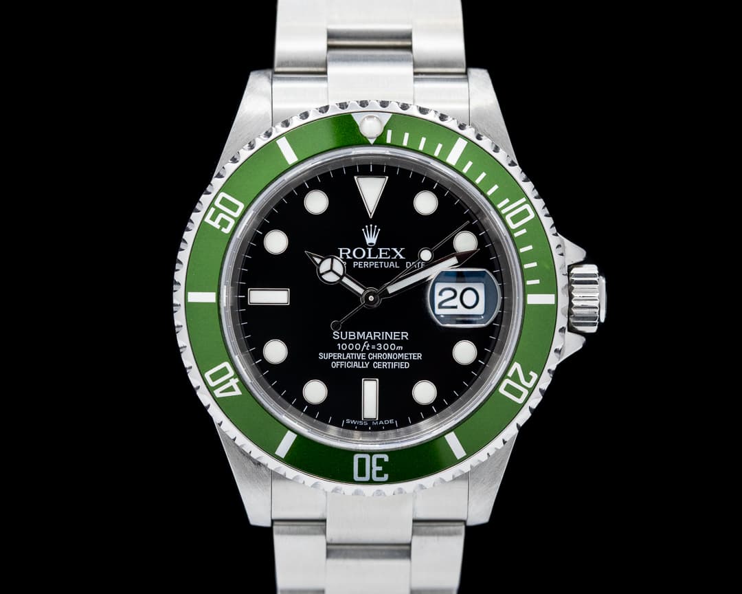Rolex Submariner 50th Anniversary "Kermit" SS Green Bezel 