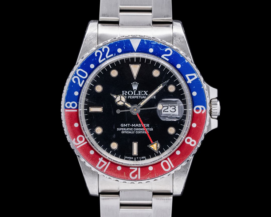 Rolex GMT Master 16750 SS Pepsi Bezel c. 1985