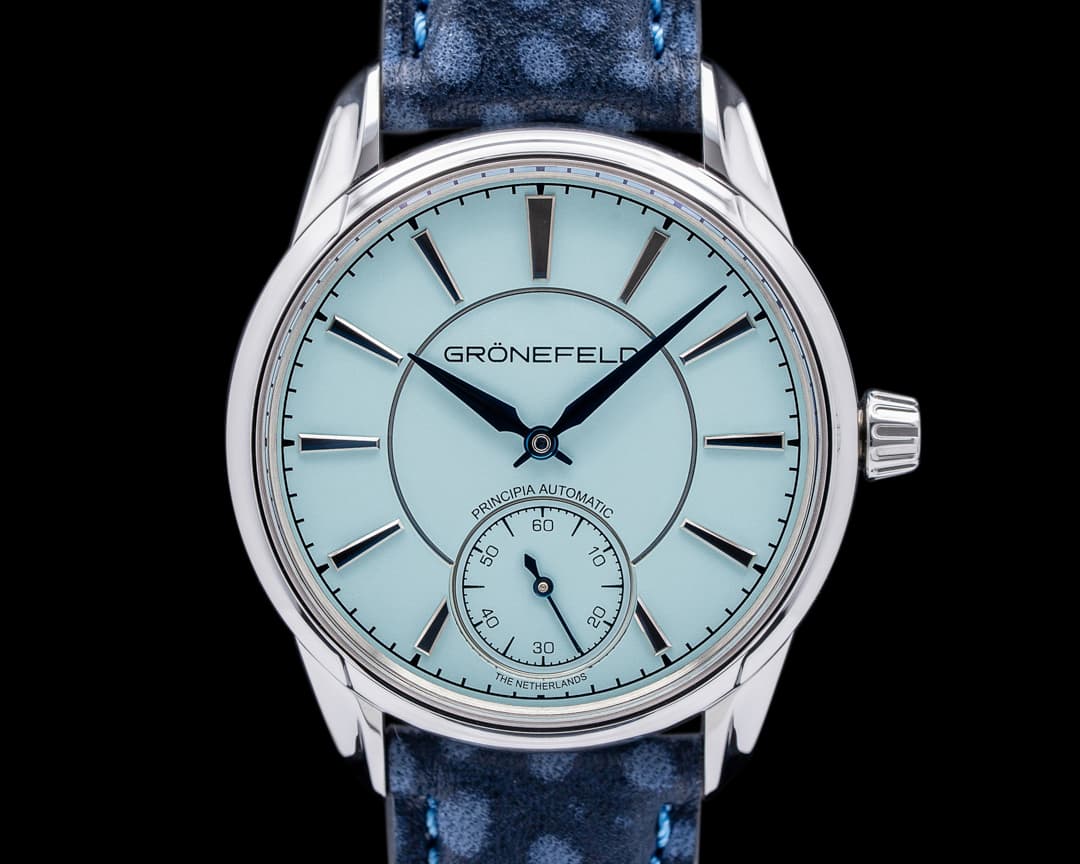 Gronefeld 1941 Principia Automatic Steel Turquoise Dial