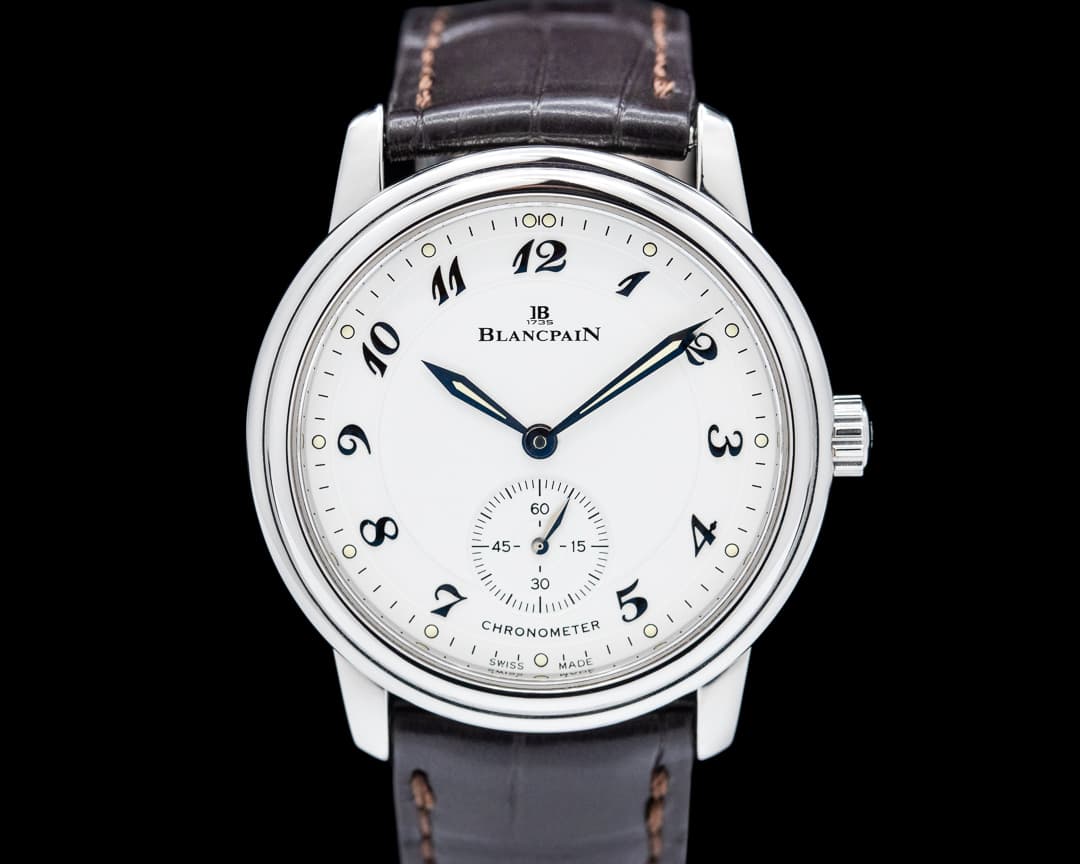 Blancpain Ultra Thin White Dial Manual Wind Chronometer SS