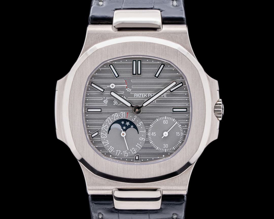 Patek Philippe Nautilus 5712G Power Reserve Moonphase 18K White Gold 2022