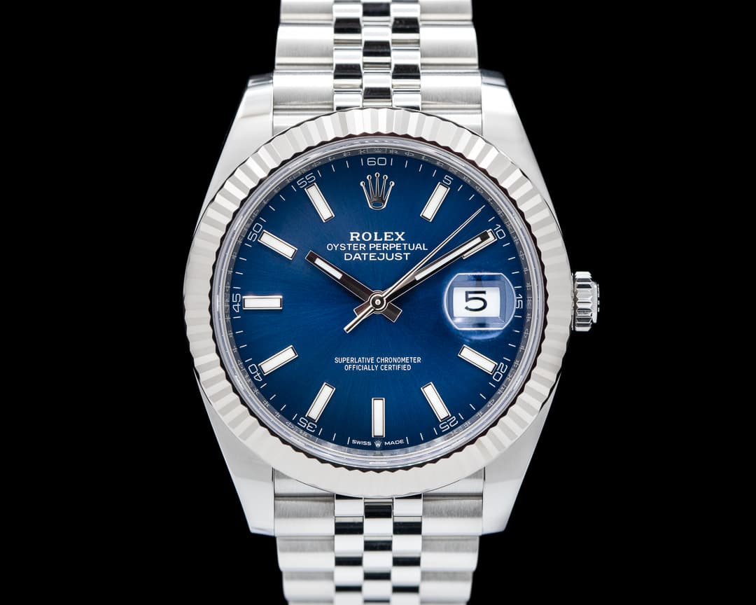 Rolex Datejust 41 Blue Stick Dial SS/SS 2023