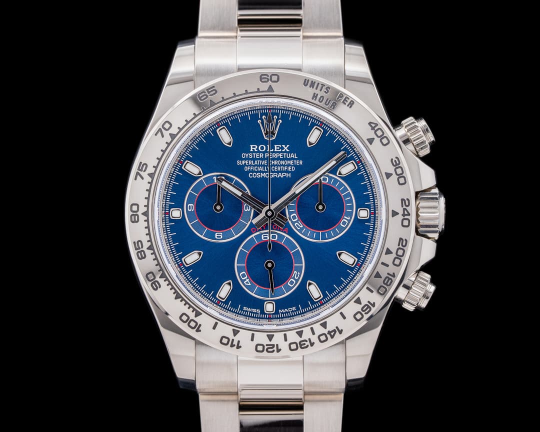 Rolex Daytona 116509 Blue Dial 18K White Gold 