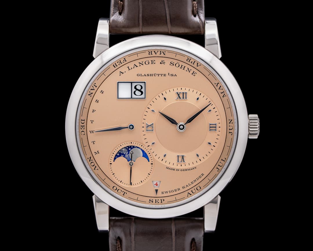 A. Lange and Sohne Lange 1 Perpetual Calendar 345.056E 18k White Gold LIMITED