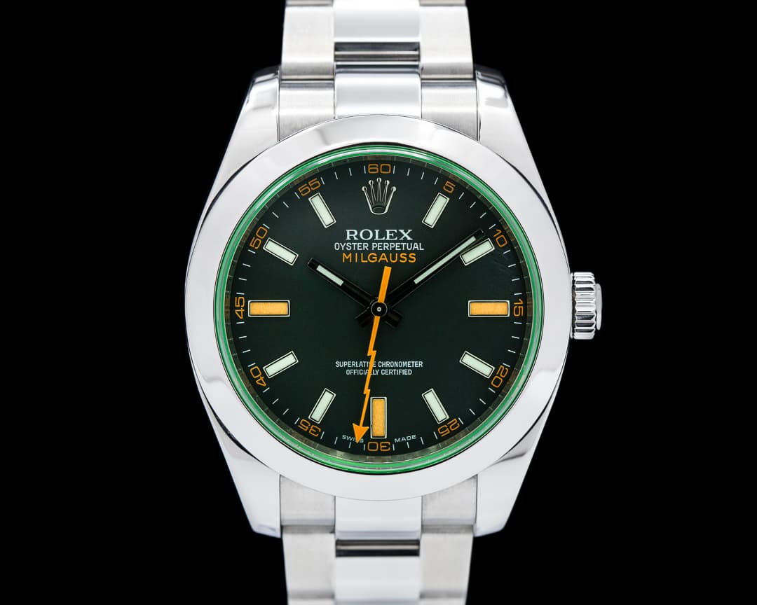 Rolex Milgauss 116400GV Green Crystal