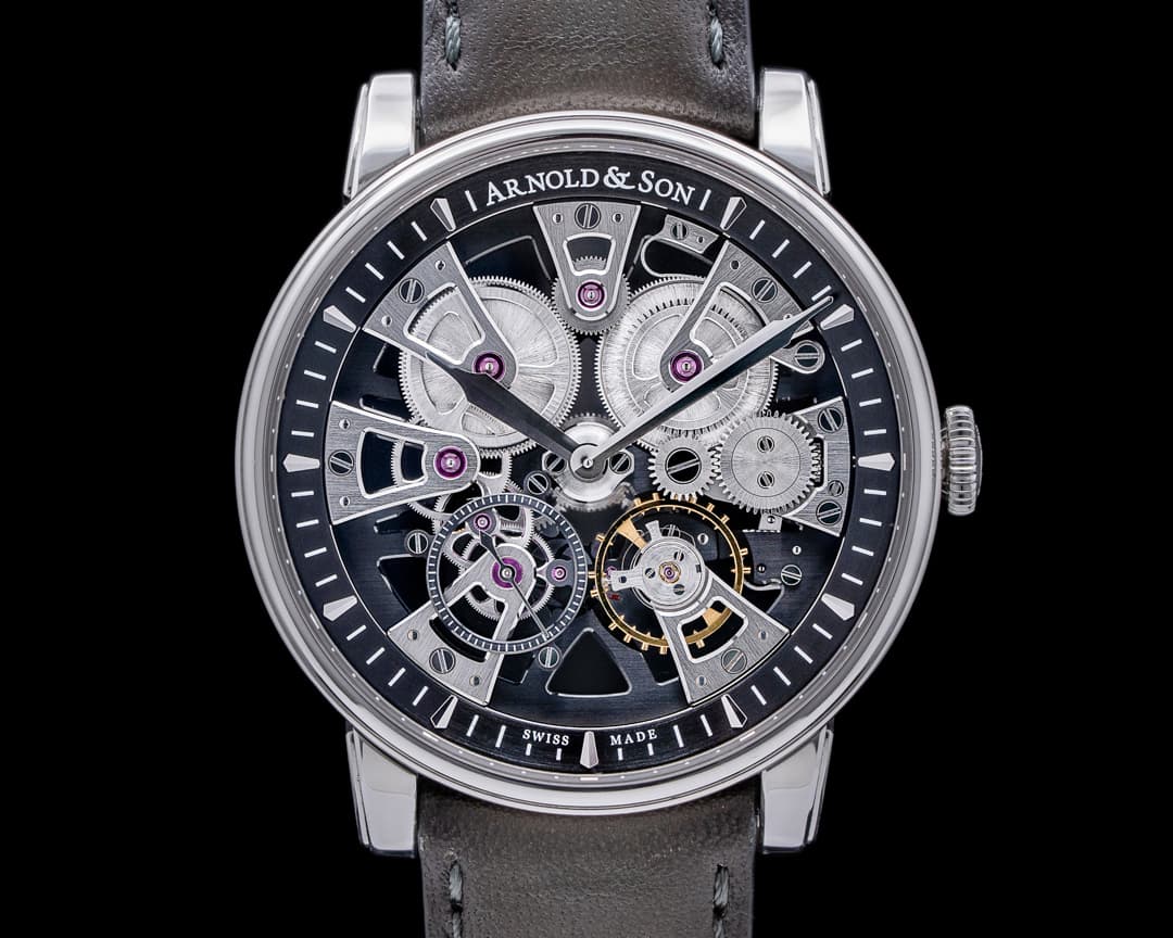 Arnold & Son Nebula 41.5 SS black Skeleton 