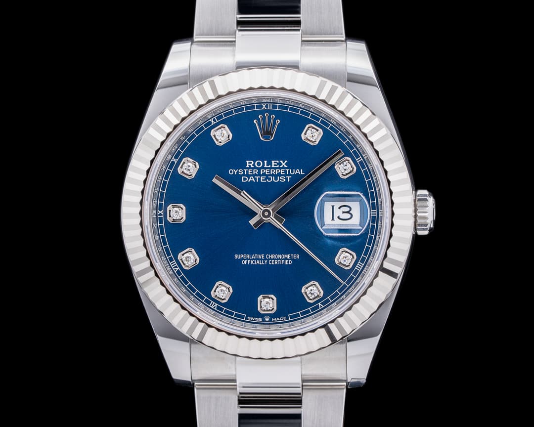 Rolex Datejust 41 Blue Dial DIAMONDS 2022