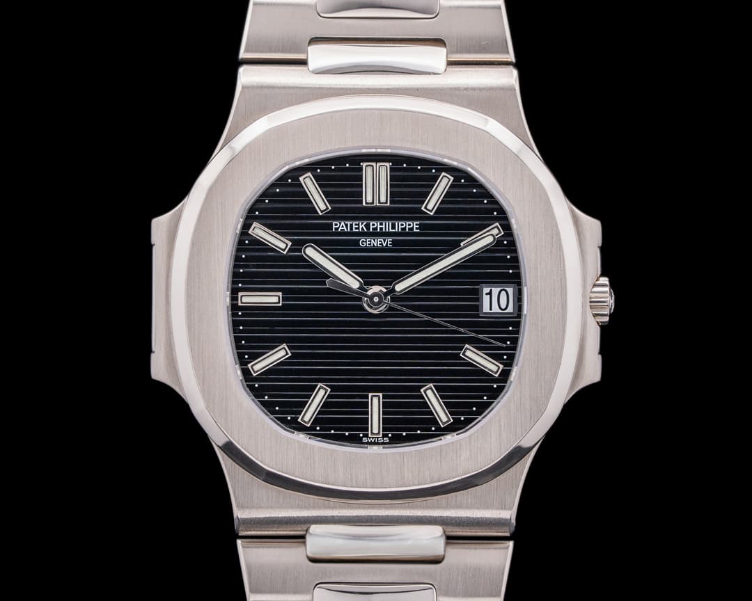 Patek Philippe Nautilus 3711 18K White Gold Black Dial RARE