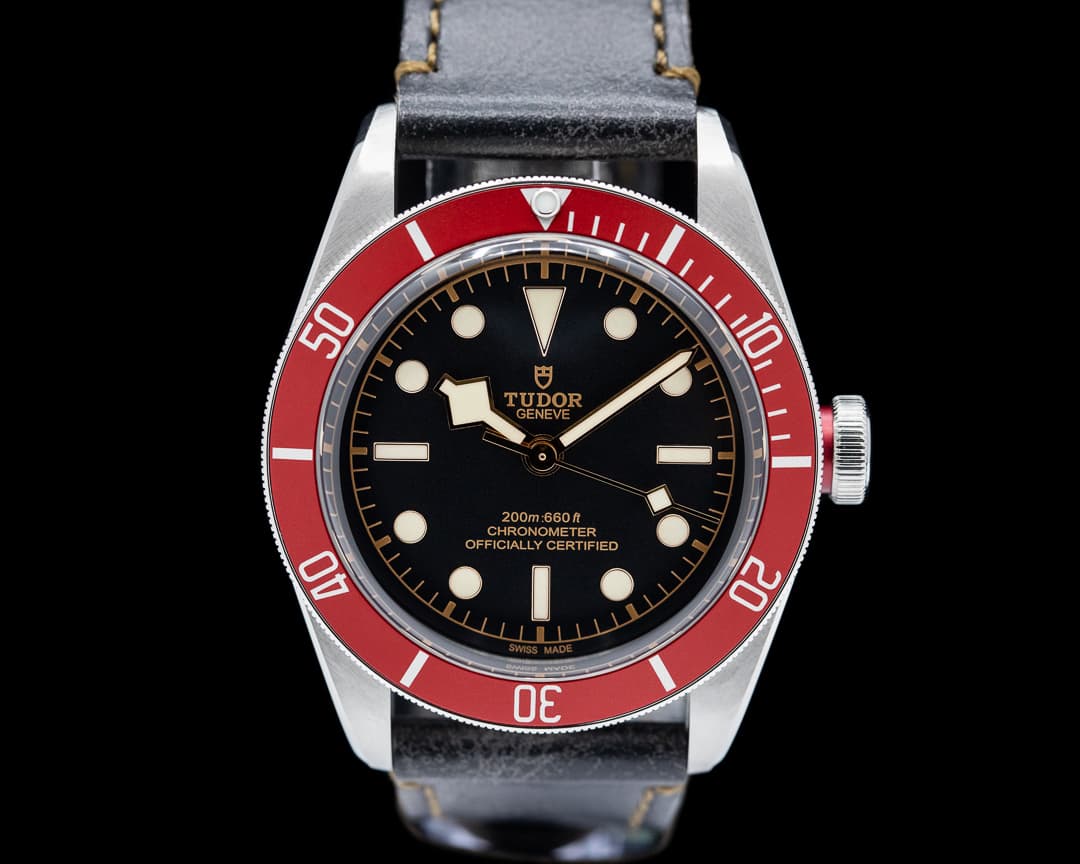 Tudor Tudor Heritage Black Bay Red SS / Leather 