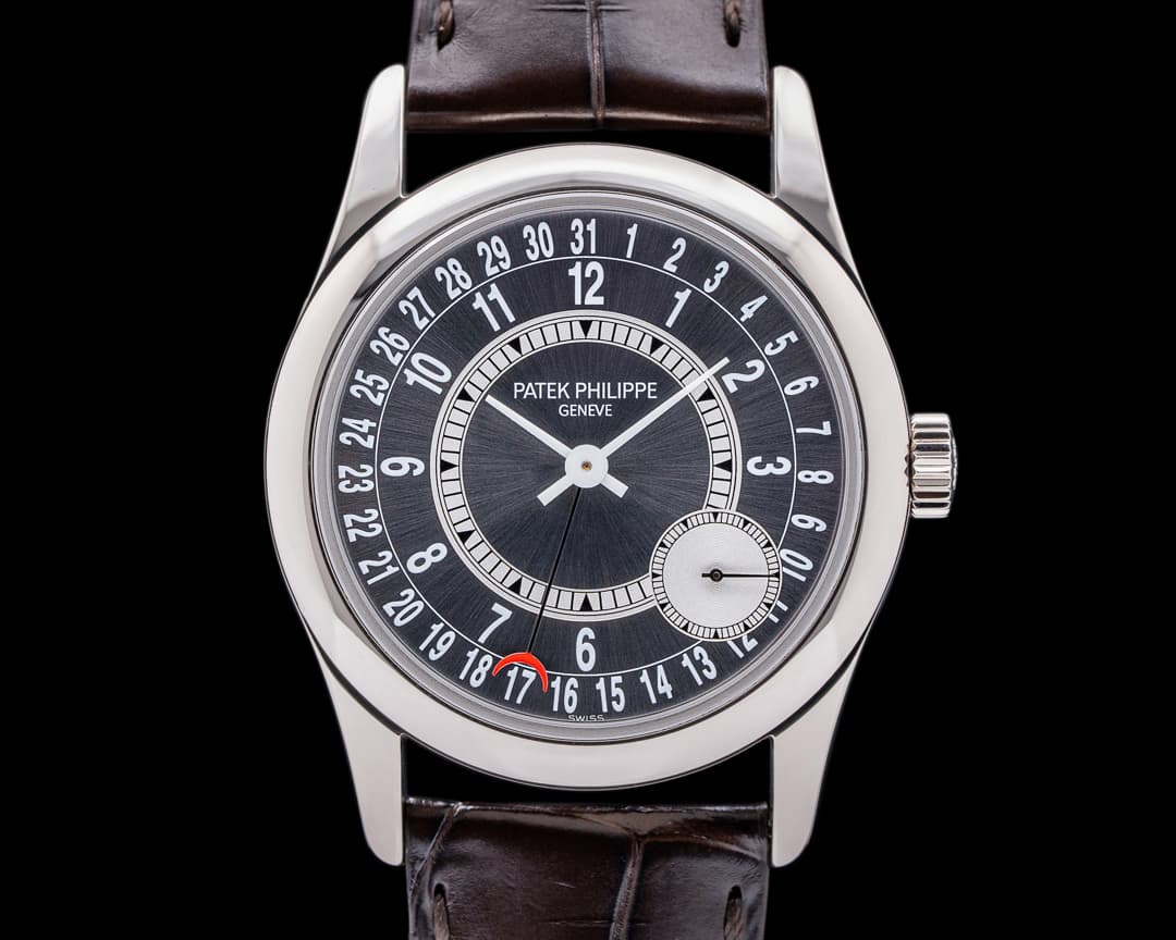 Patek Philippe Calatrava 6000G Gray Dial 18K White Gold / Deployant