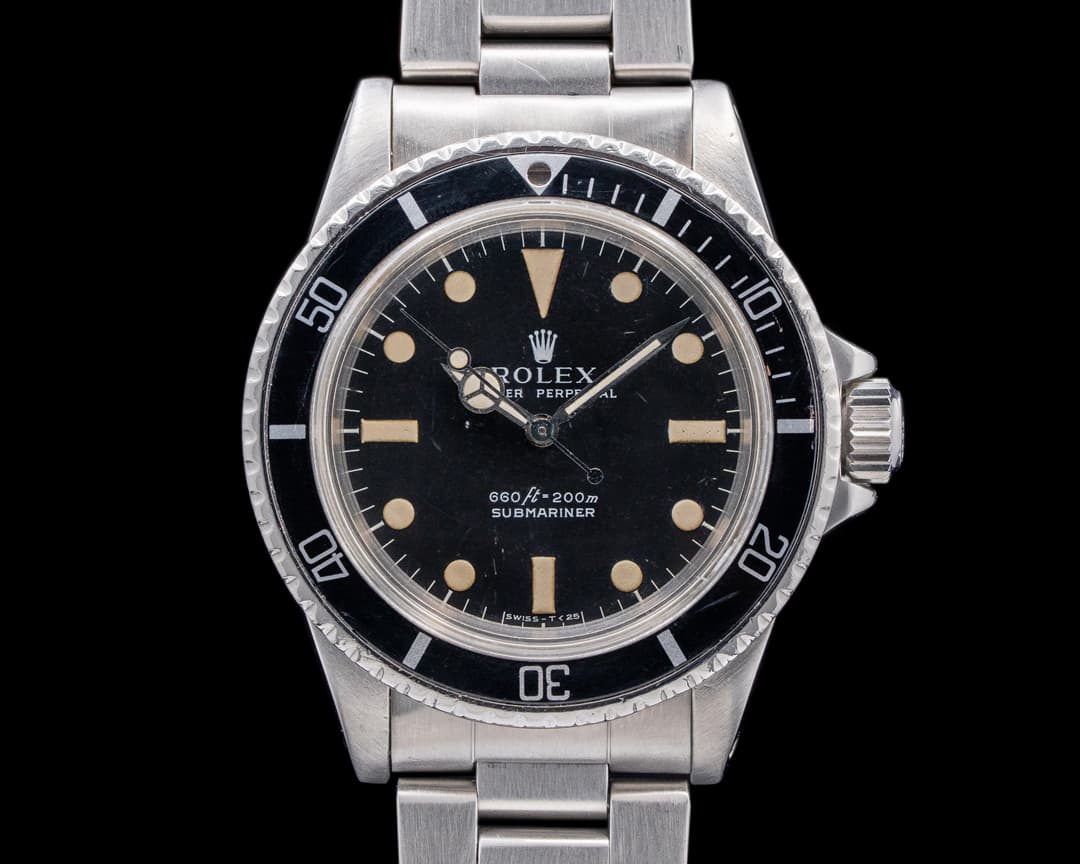 Image of Rolex 5513 Vintage Submariner SS Black Serif Matte Dial Circa. 1978