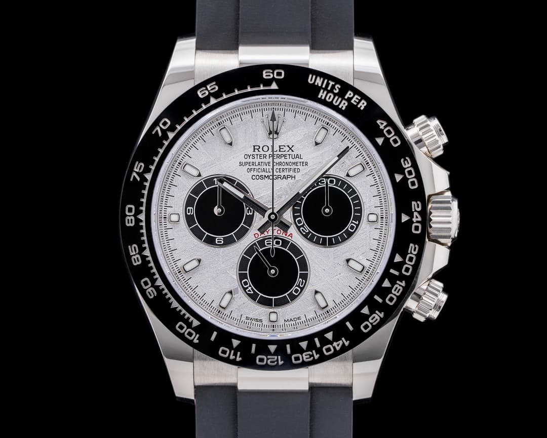 Rolex Daytona 116519 18K WG Ceramic Oysterflex METEORITE Dial UNWORN