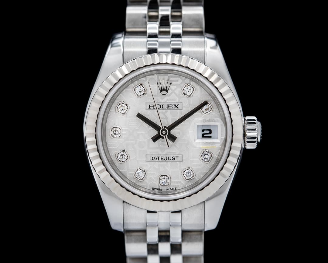 Rolex Lady Datejust White Diamond Motif Dial Jubilee SS / SS