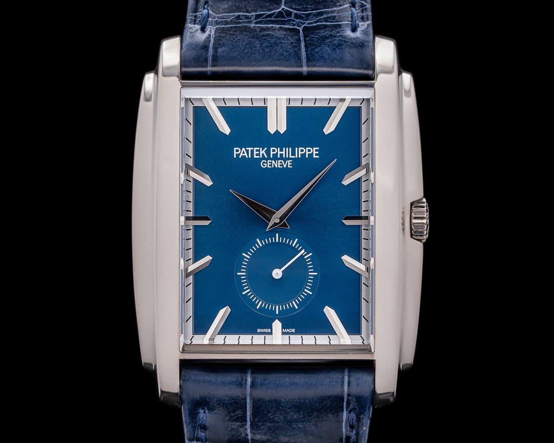 Patek Philippe Gondolo 18K 5124G-011 White Gold Blue Dial Manual Wind 