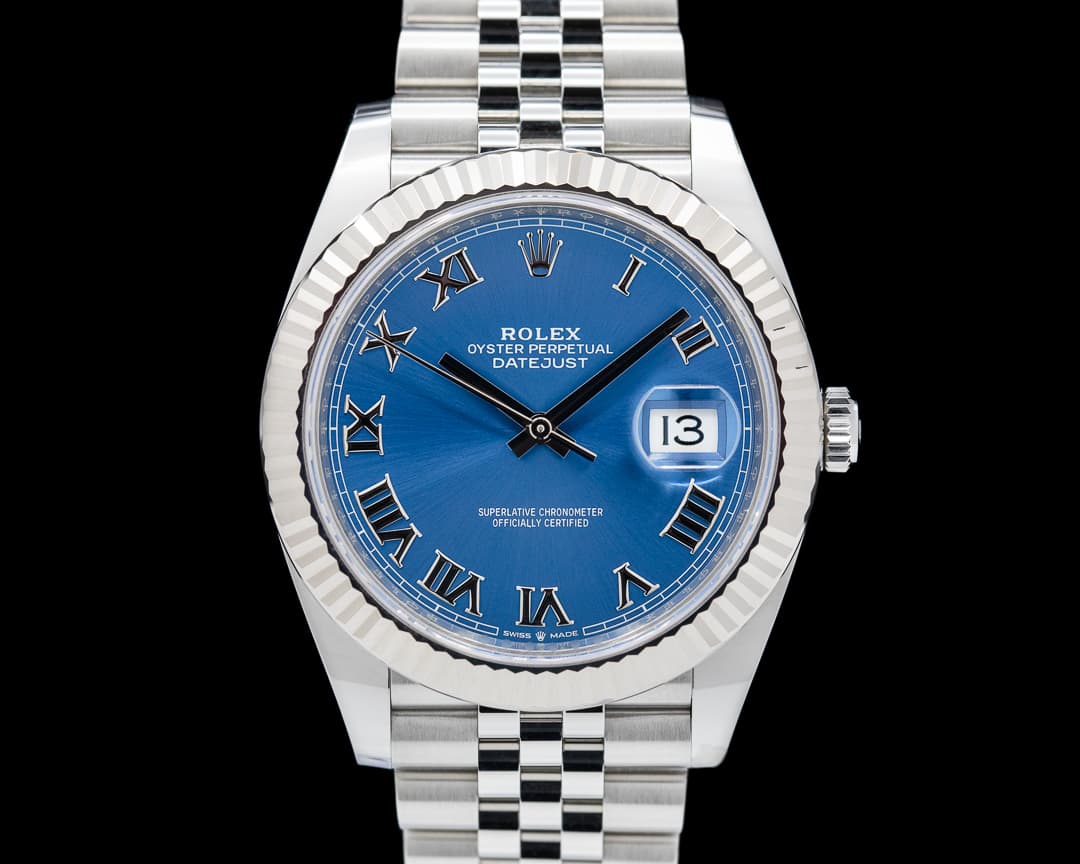 Rolex Datejust 41 Blue Roman Dial SS / Jubilee