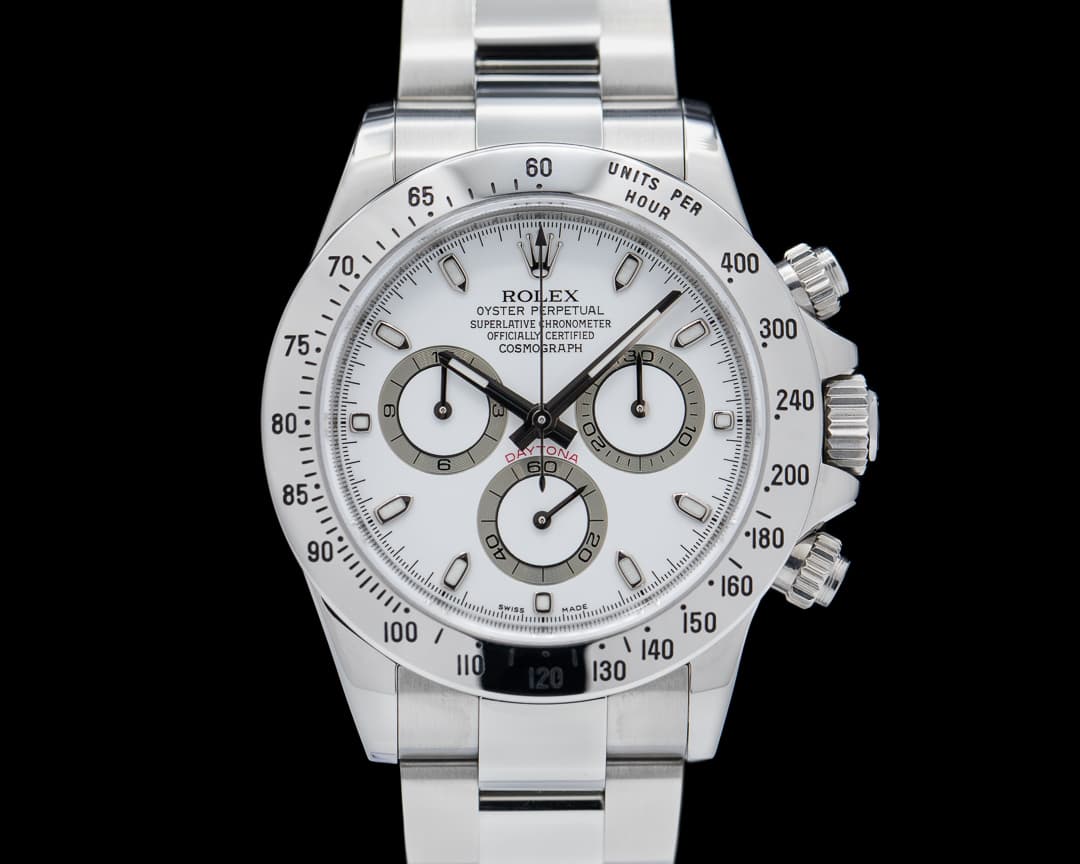 Rolex Daytona 116520 White Dial SS Full Set