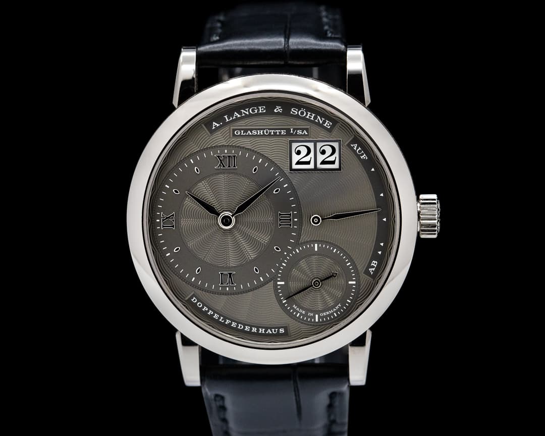 A. Lange and Sohne "Kleine" Little Lange 1 White Gold Gray Dial 36MM 