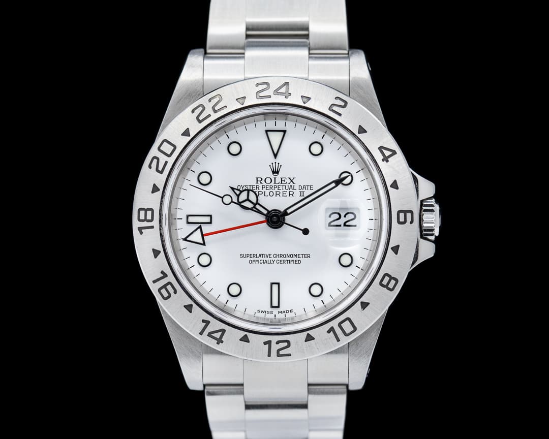 Rolex Explorer II "Polar" 16570 White Dial SS