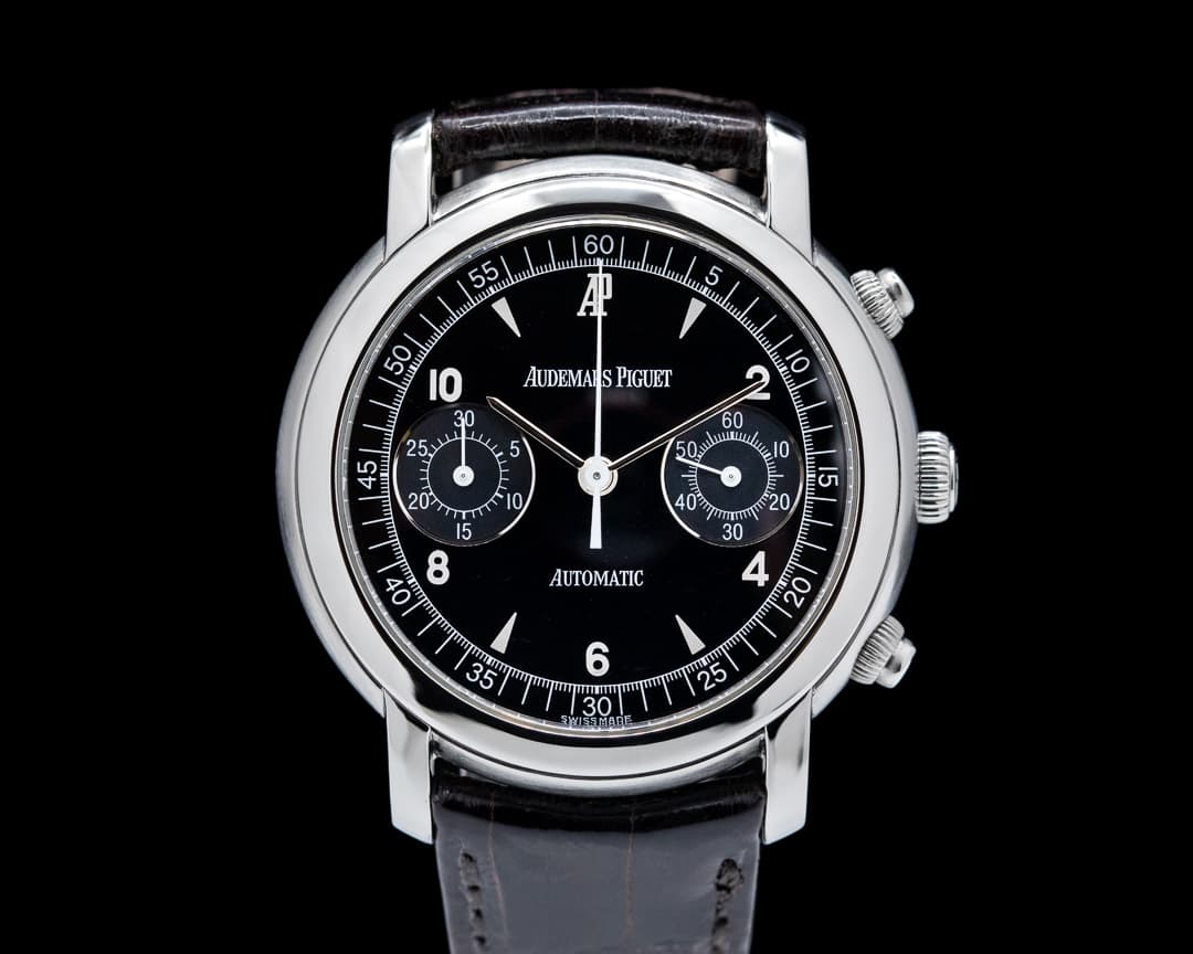 Audemars Piguet Jules Audemars Chronograph SS Black Dial 