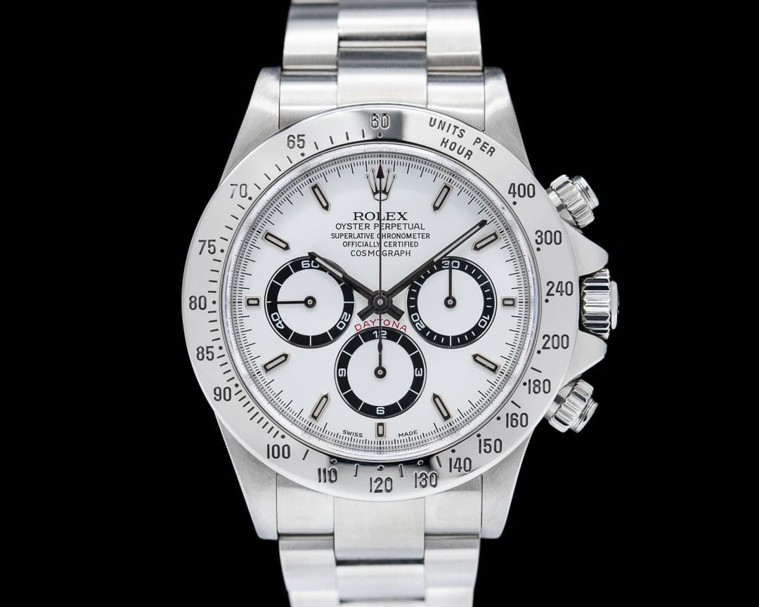 Rolex Daytona 16520 White Dial SS A-Serial BOX & PAPERS