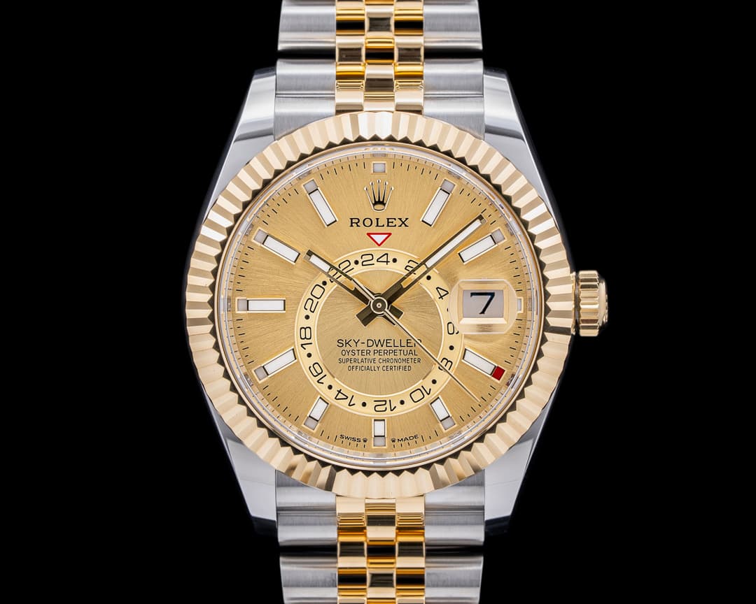 Rolex Sky Dweller 326933 Steel & Yellow Gold Champagne Dial 2023