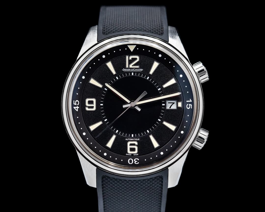 Jaeger LeCoultre Polaris Date SS Black Dial
