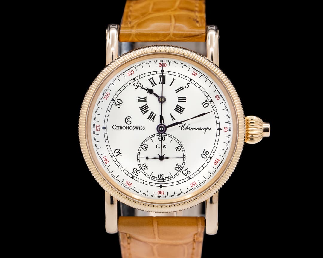 Chronoswiss Chronoscope Monopusher Chronograph 18k RG LIMITED