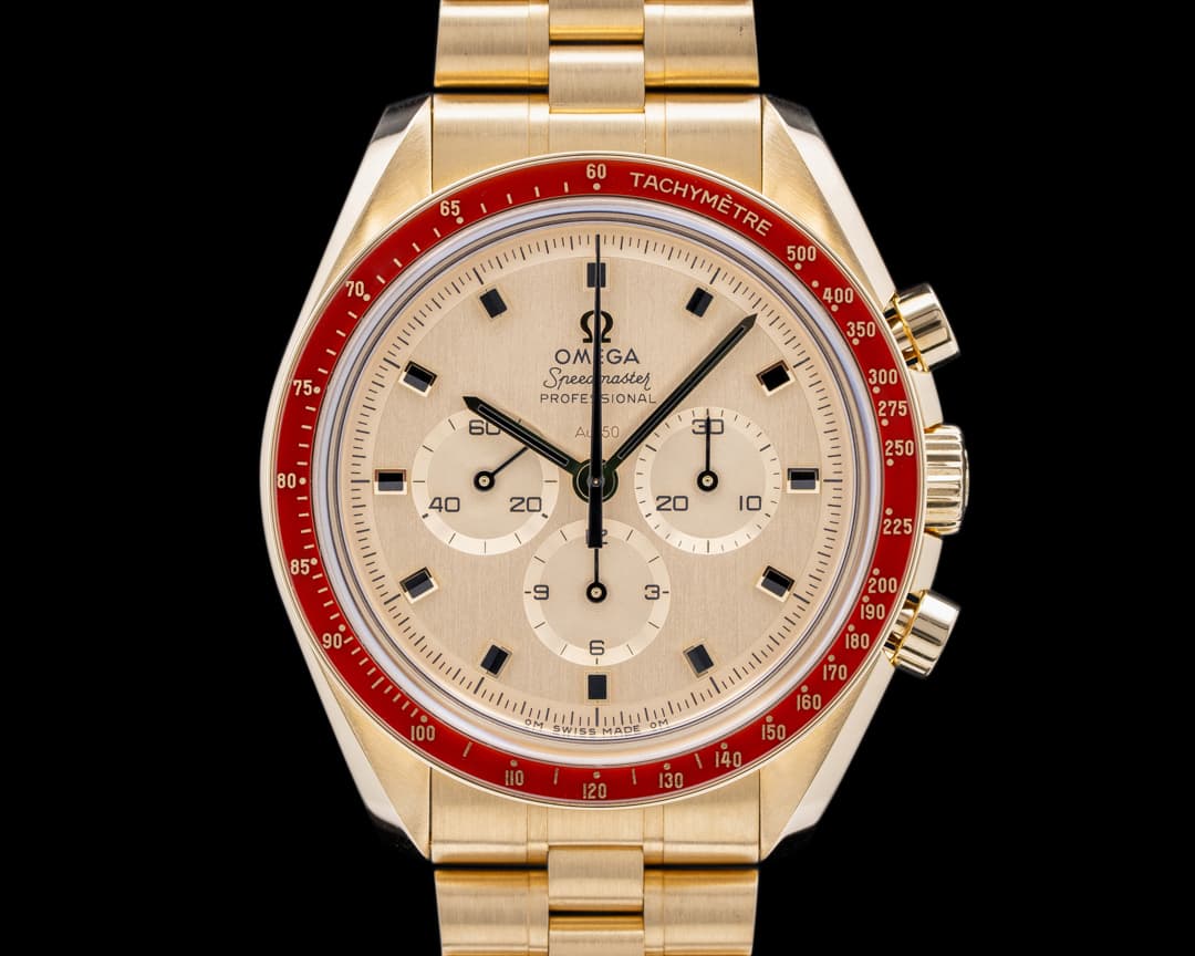 Omega Apollo XI 50th Anniversary Speedmaster 18K Yellow Gold 