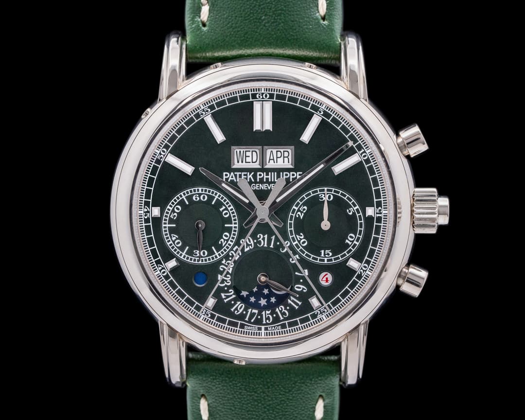 Patek Philippe 5204G Split Second Perpetual Calendar Chronograph Green Dial 2024