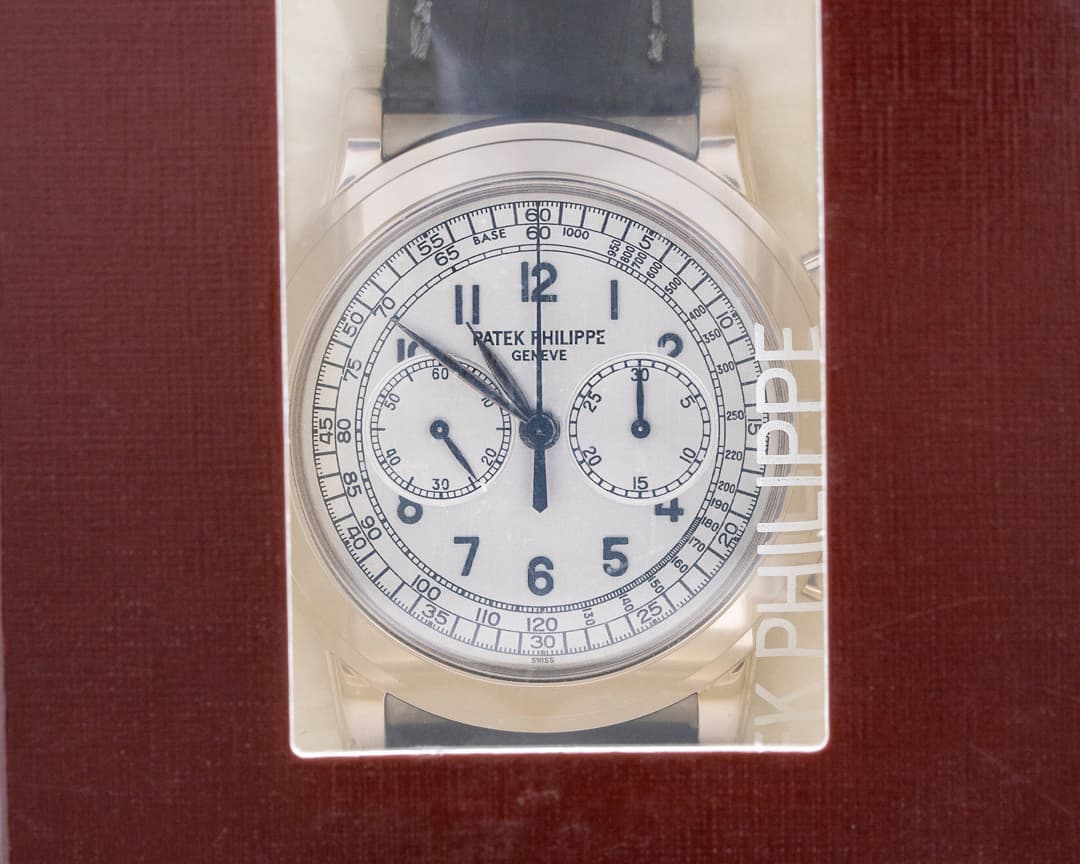 Patek Philippe 5070G White Gold Chronograph DOUBLE SEALED