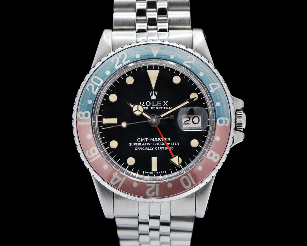 Rolex Vintage GMT Master "Pepsi Bezel" SS / Jubilee Circa 1978